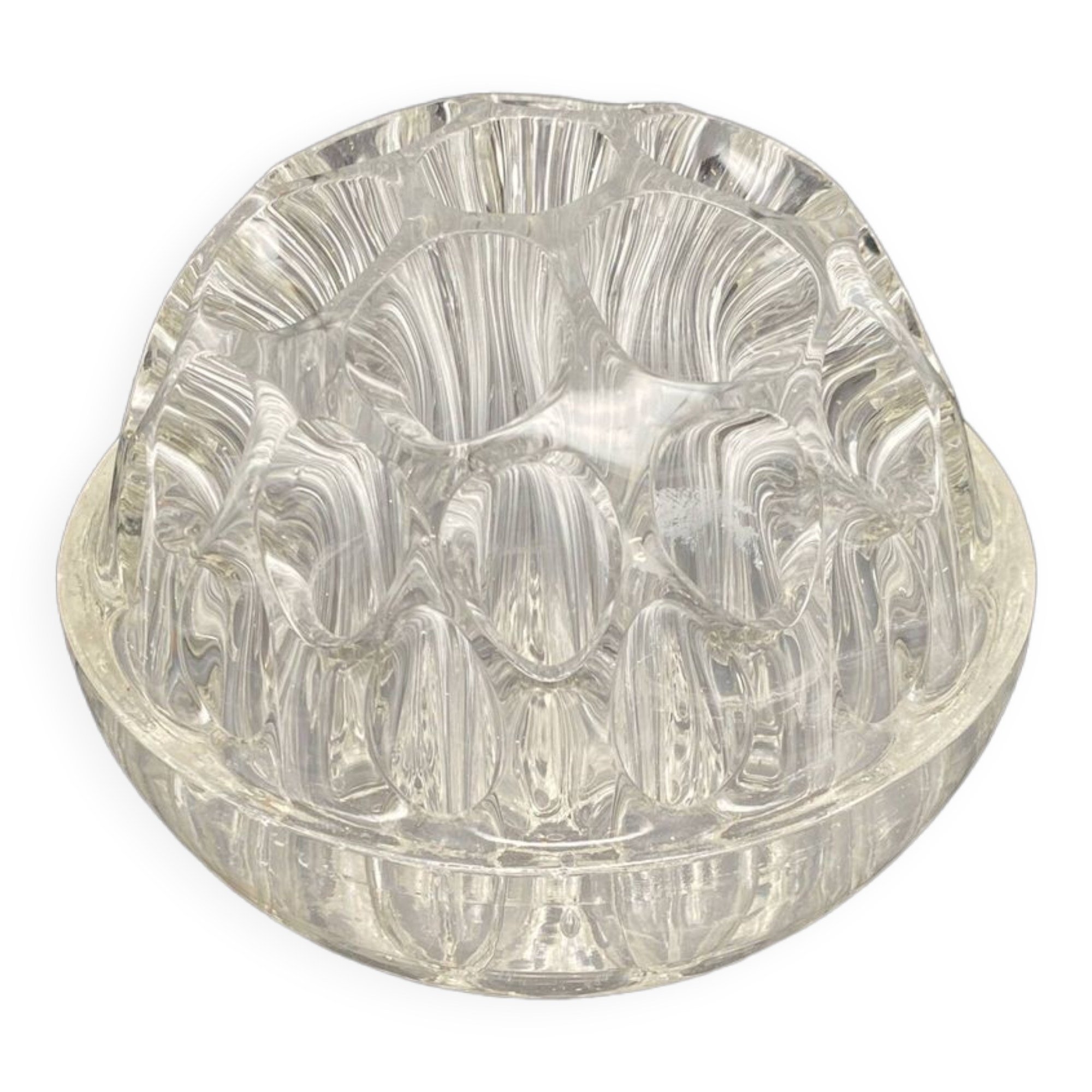 Large round glass flower pick – MPMDec23JF20