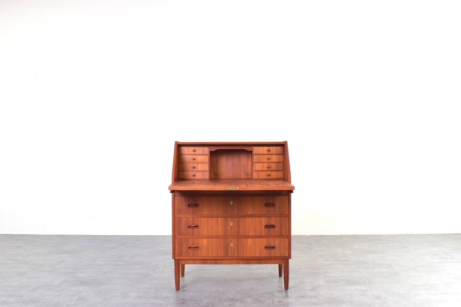Mid-Century Danish Teak Secretary, 1960s.