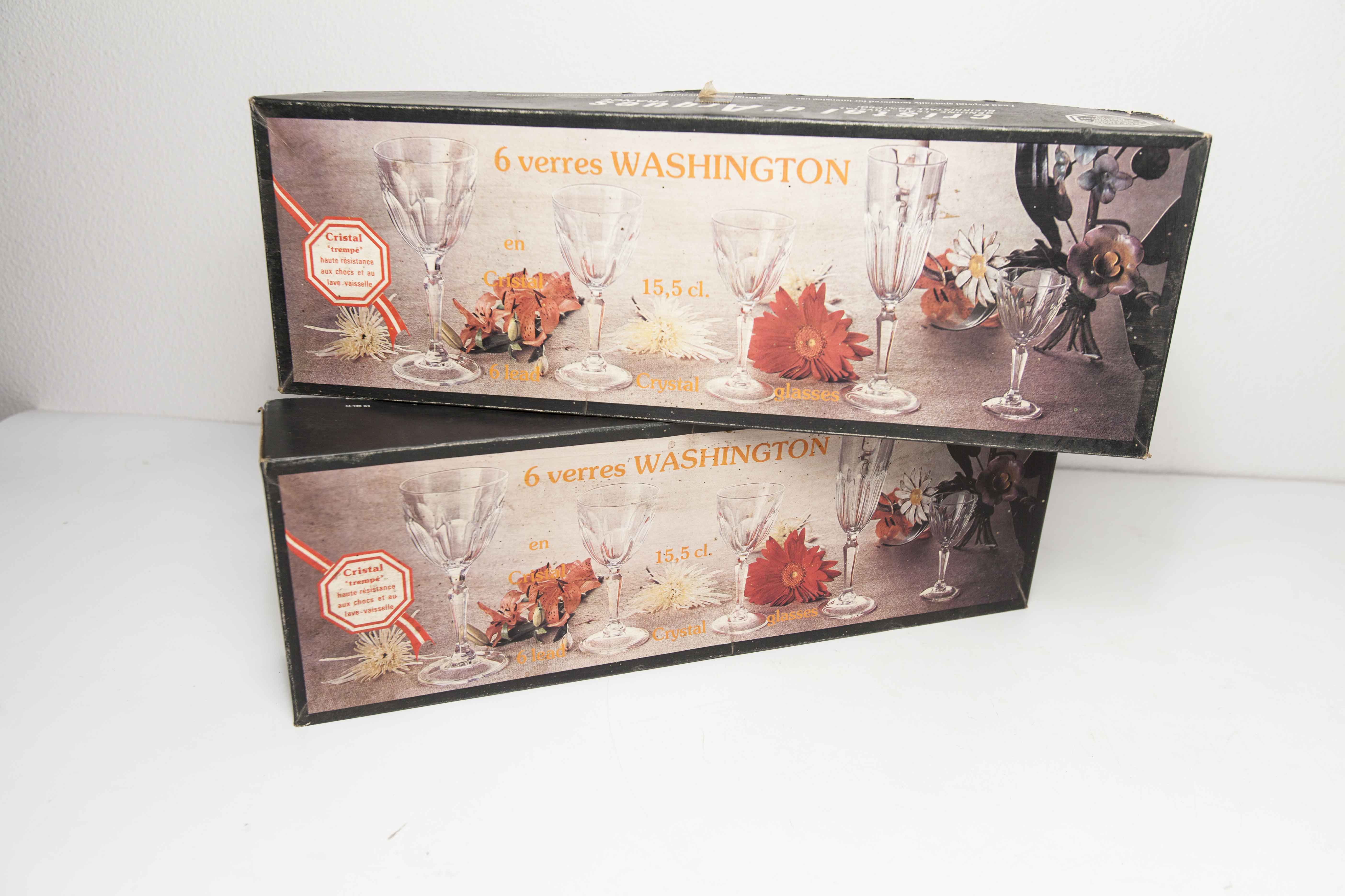 12 Crystal Glasses of Washington model arques