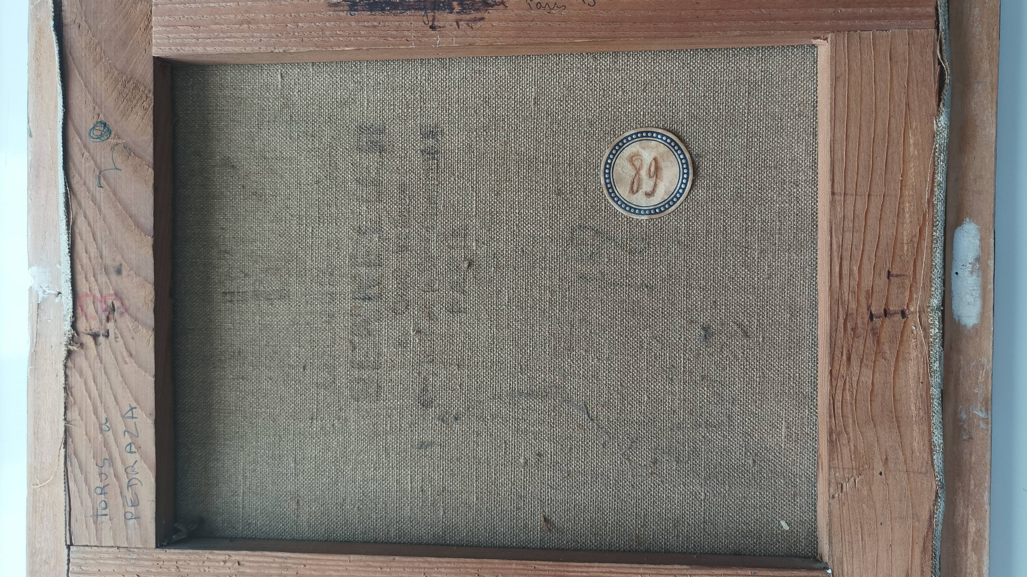 Michel Henry (1928-2016) Oil on canvas painting "Toros a Pedraza"