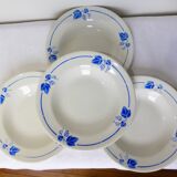 4 deep plates Roselys model Vigne 211248