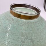 Green and gold saucer suspension