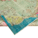 Handwoven Overdyed Oriental 1970s 190 cm x 302 cm Multicolor Carpet