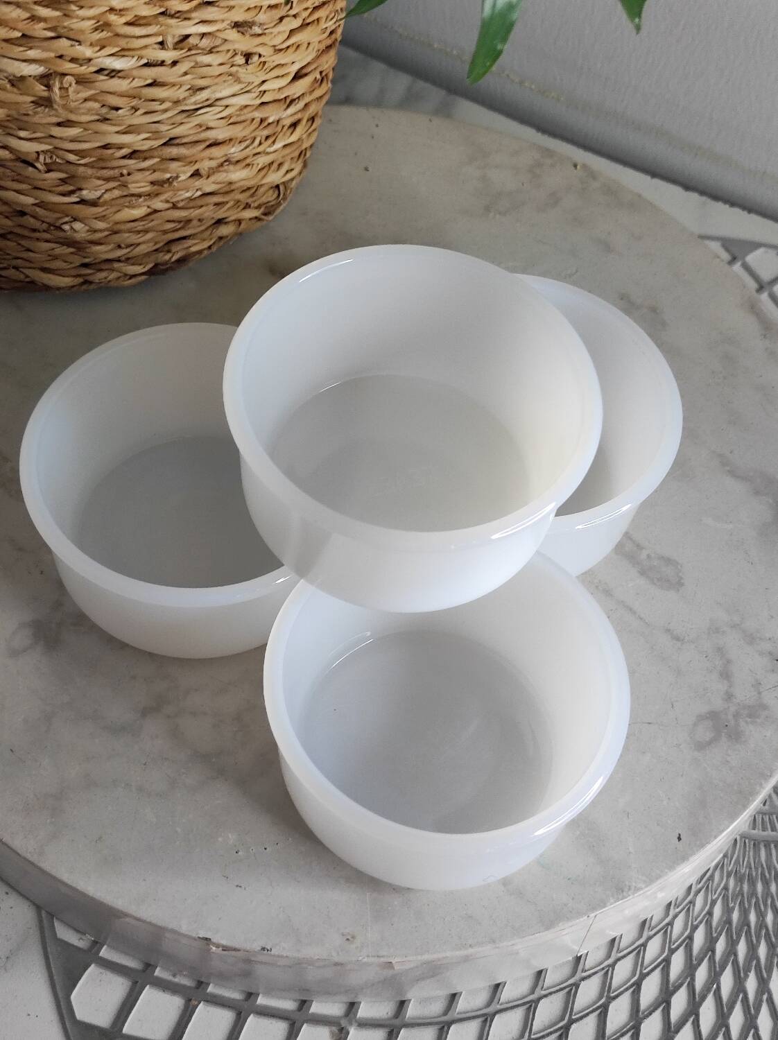 Vintage Arcopal Opaline Ramekins