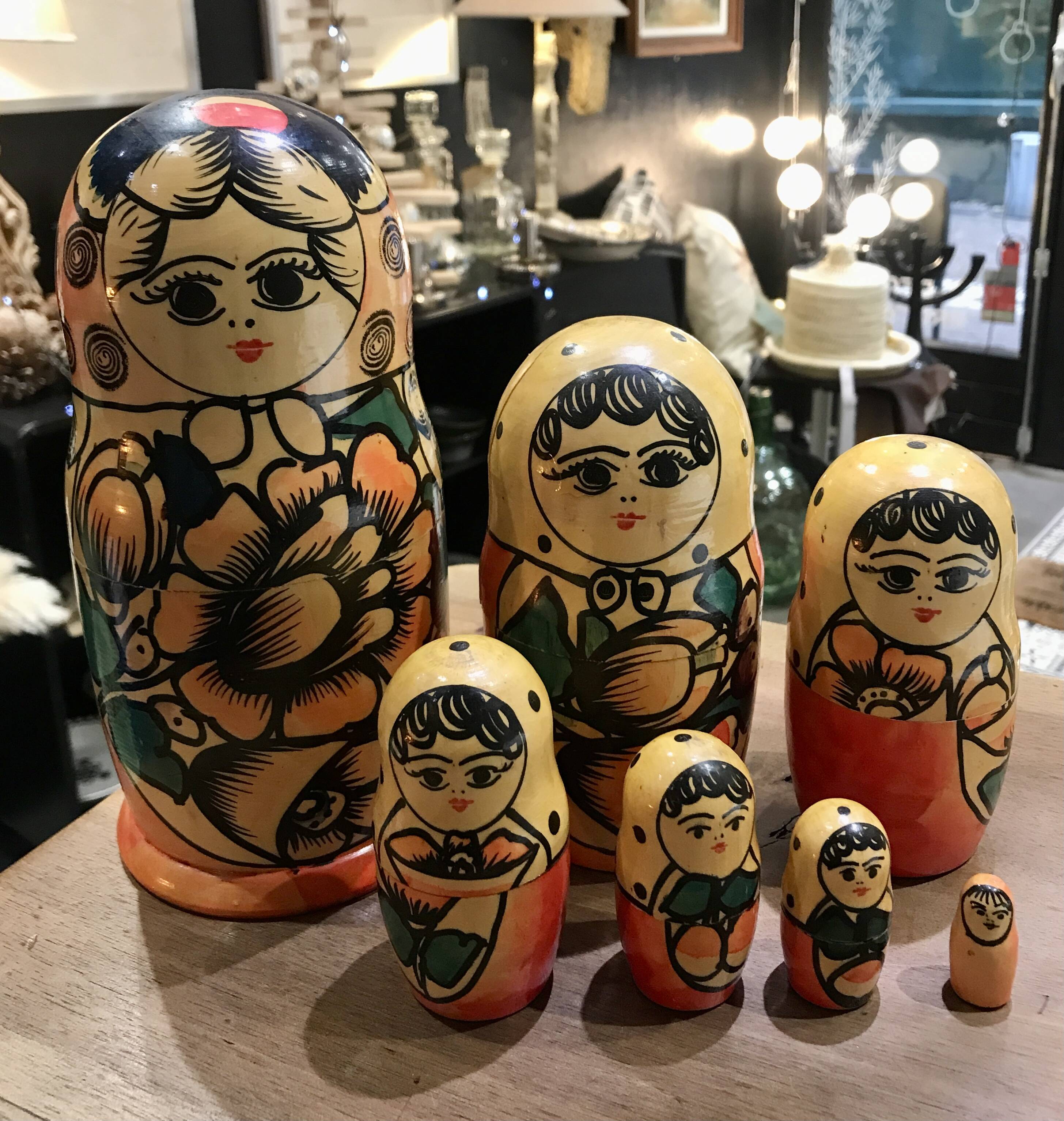 Vintage Russian Matryoshka dolls