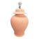 Large Table Lamp in Pink Ceramic from Kostka, 1980