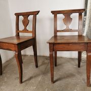 Paire de chaises en chêne brut