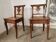 Pair of raw oak chairs