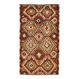 5x9 Red & Orange Faded Colors Anatolian Kilim Rug, 150x271Cm