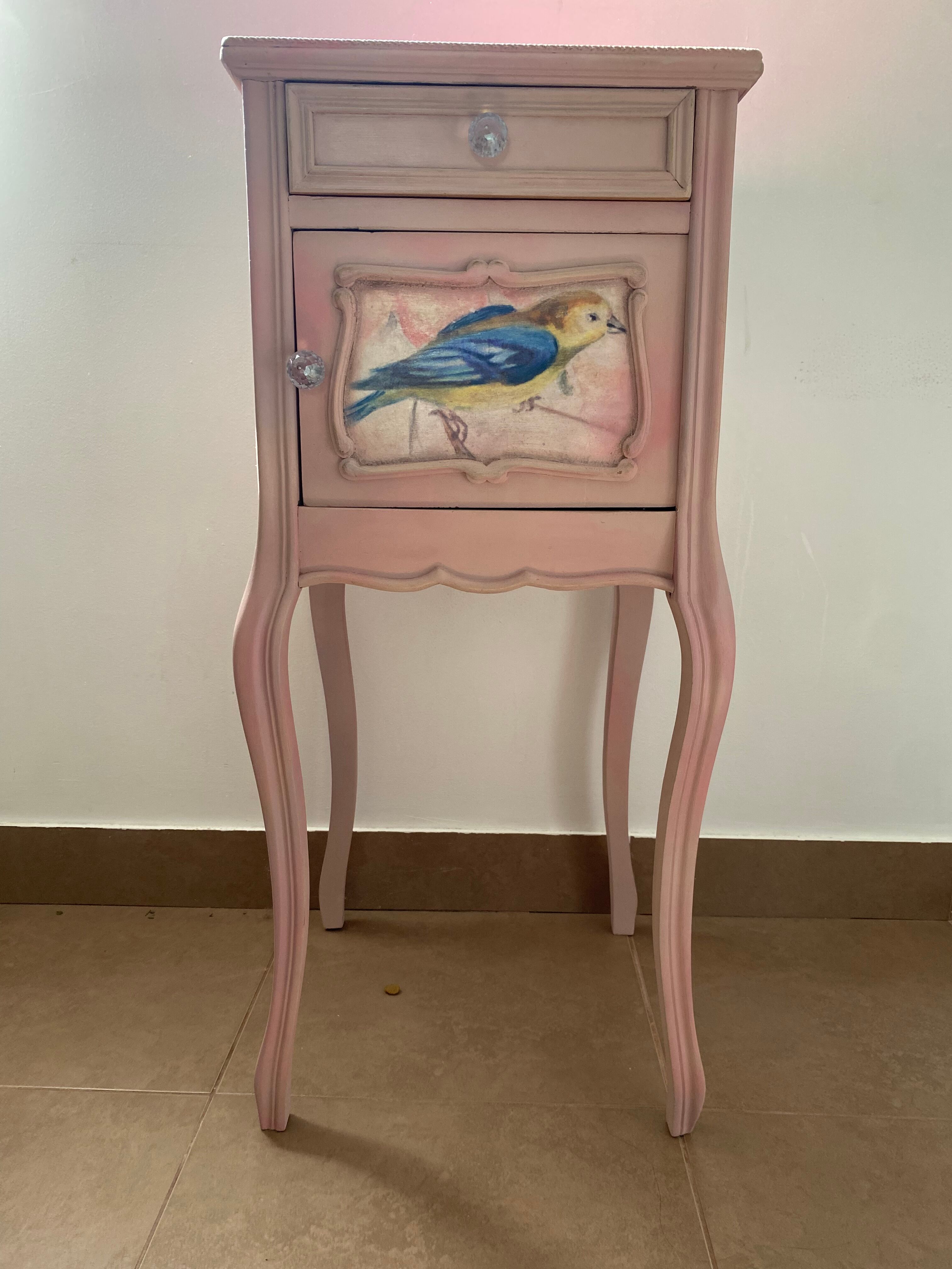 Baroque style bedside table