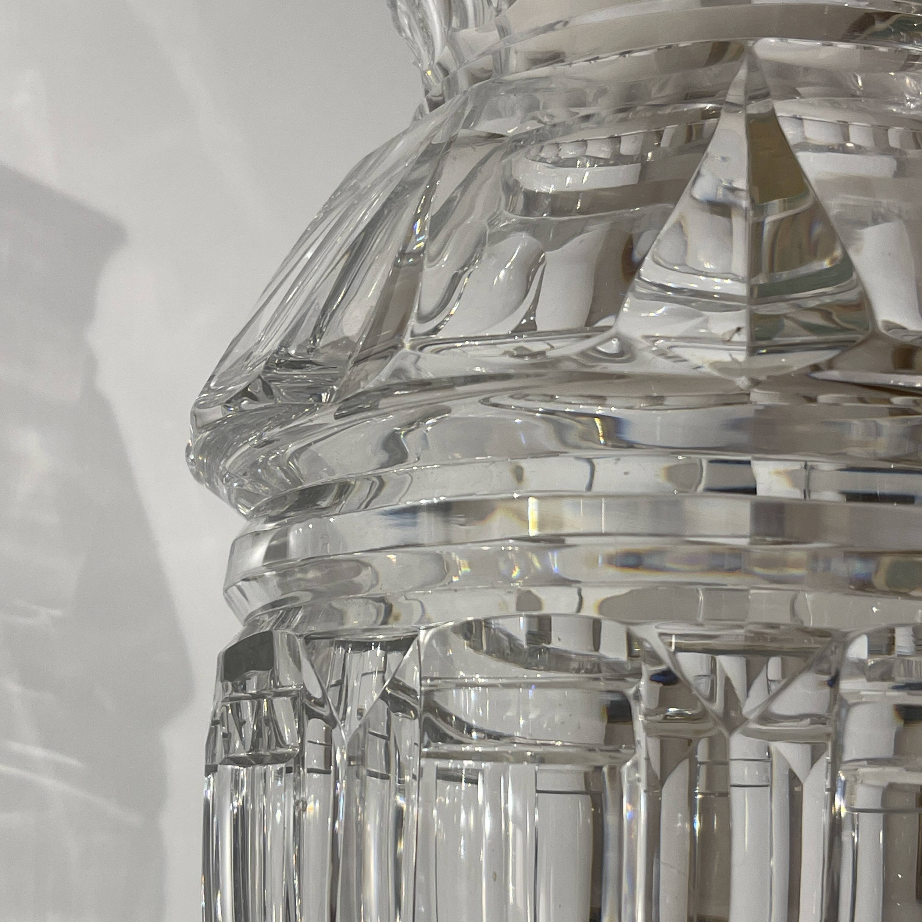 Joseph Simon Art Deco vase in clear cut crystal, ca 1925