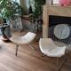 lot de 2 fauteuils design style diamant