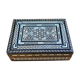 Old Syrian box wood and bone marquetry