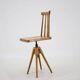1970s  Beech Chair with Adjustable Height, Czechoslovakia