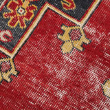 248x123cm red handmade turkish rug