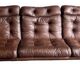 Vintage Scandinavian leather sofa