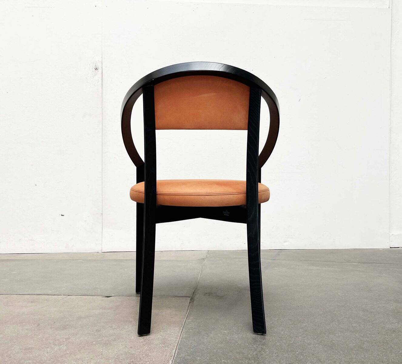 Postmodern German Chair Model Nostro in Leather by Andreas Weber for Rosenthal Einrichtung, 1980s