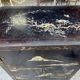 Asian turntable/vinyl cabinet in lacquered wood