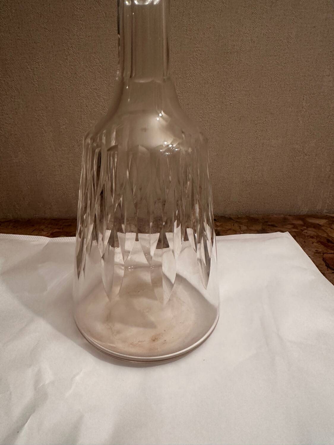 Baccarat Crystal Wine Carafe Model Carcassonne stamped