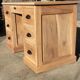 Magnificent old professional desk counter made of solid light walnut.