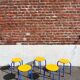 Lot of 5 vintage Memphis children's stools, Puzzel model, vintage IKEA.