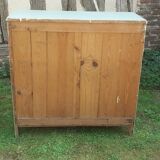 Parisian sideboard 2 doors 2 drawers Luxembourg green