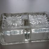 Salt and pepper in glass