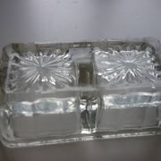 Salt and pepper in glass