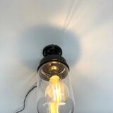 wall lamp or ceiling lamp cast steel gooseneck style 1930