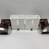 Set of 8 space age plexiglass wall lights - space age wall light 1960