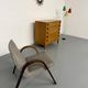 Vintage chest of drawers with 5 drawers in light wood, French design from the 60s/70s.