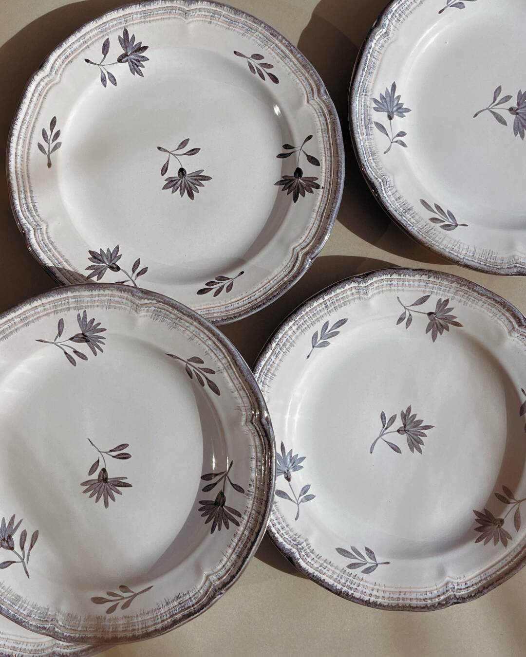 Dessert plates - 6 pieces - Périne collection from Niderviller house