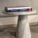 Pair of coffee tables in carrara white carrara marble