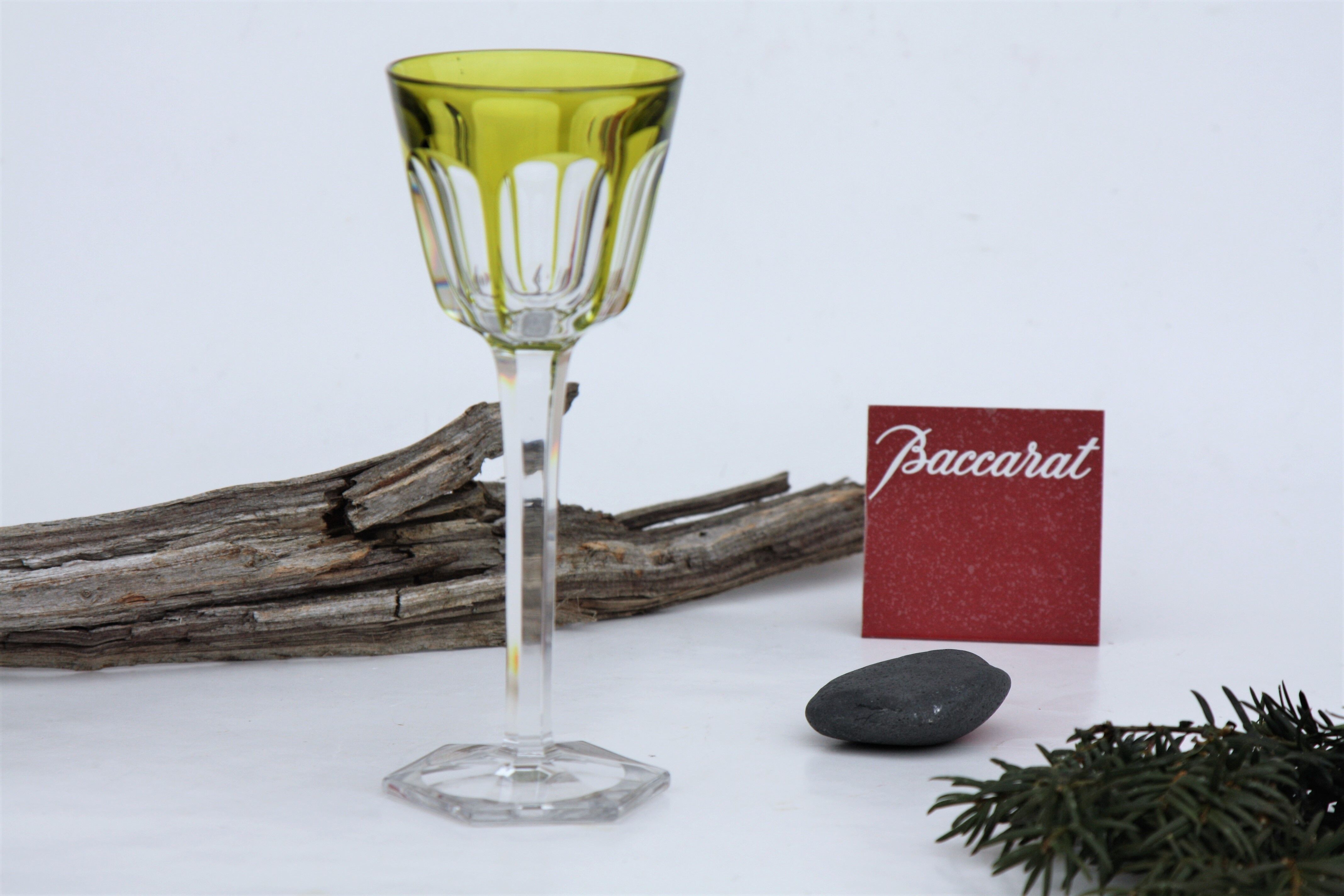 Rhine wine glass in Baccarat crystal harcourt model