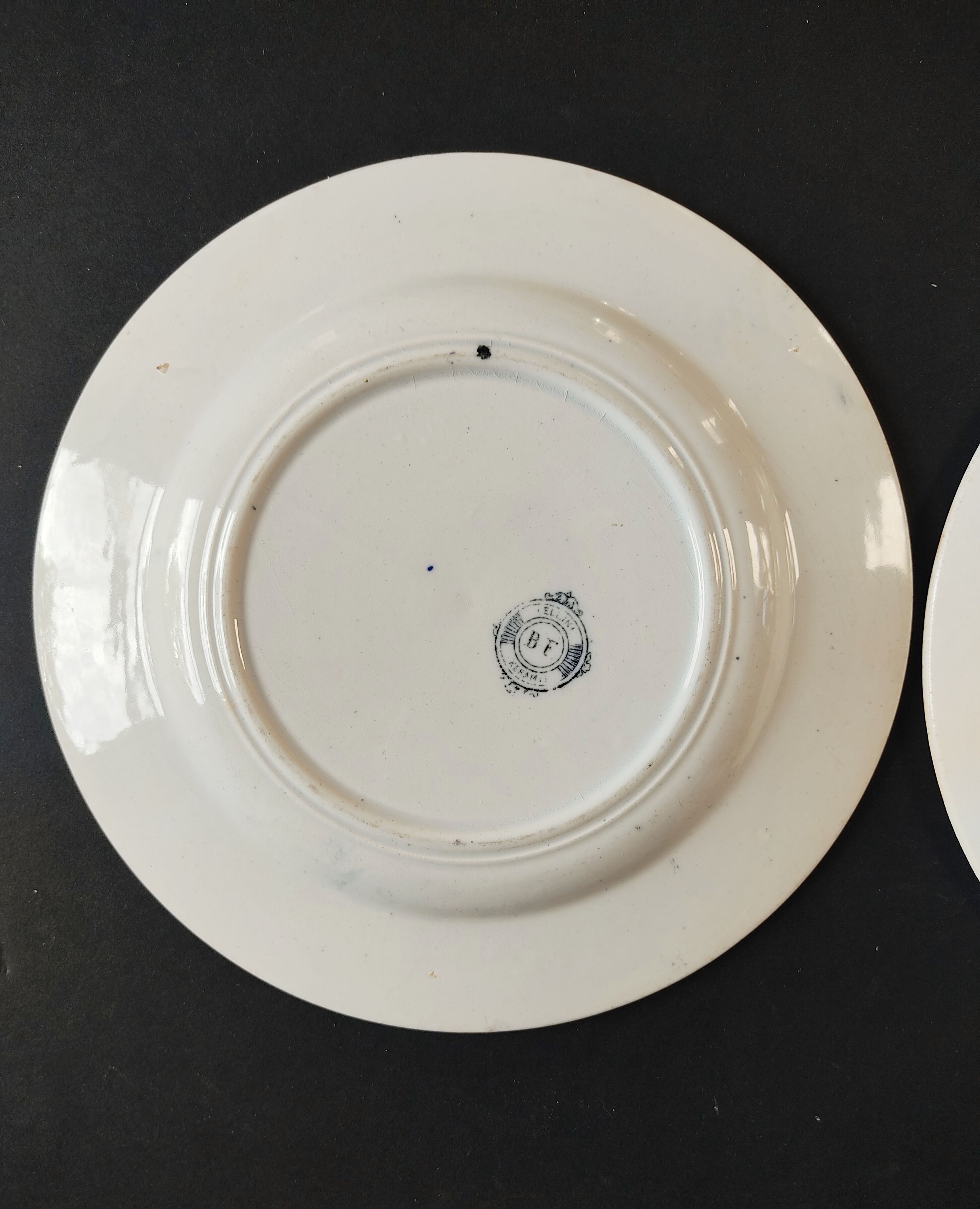 Pair of plate Boch Brothers Keramis Cellini