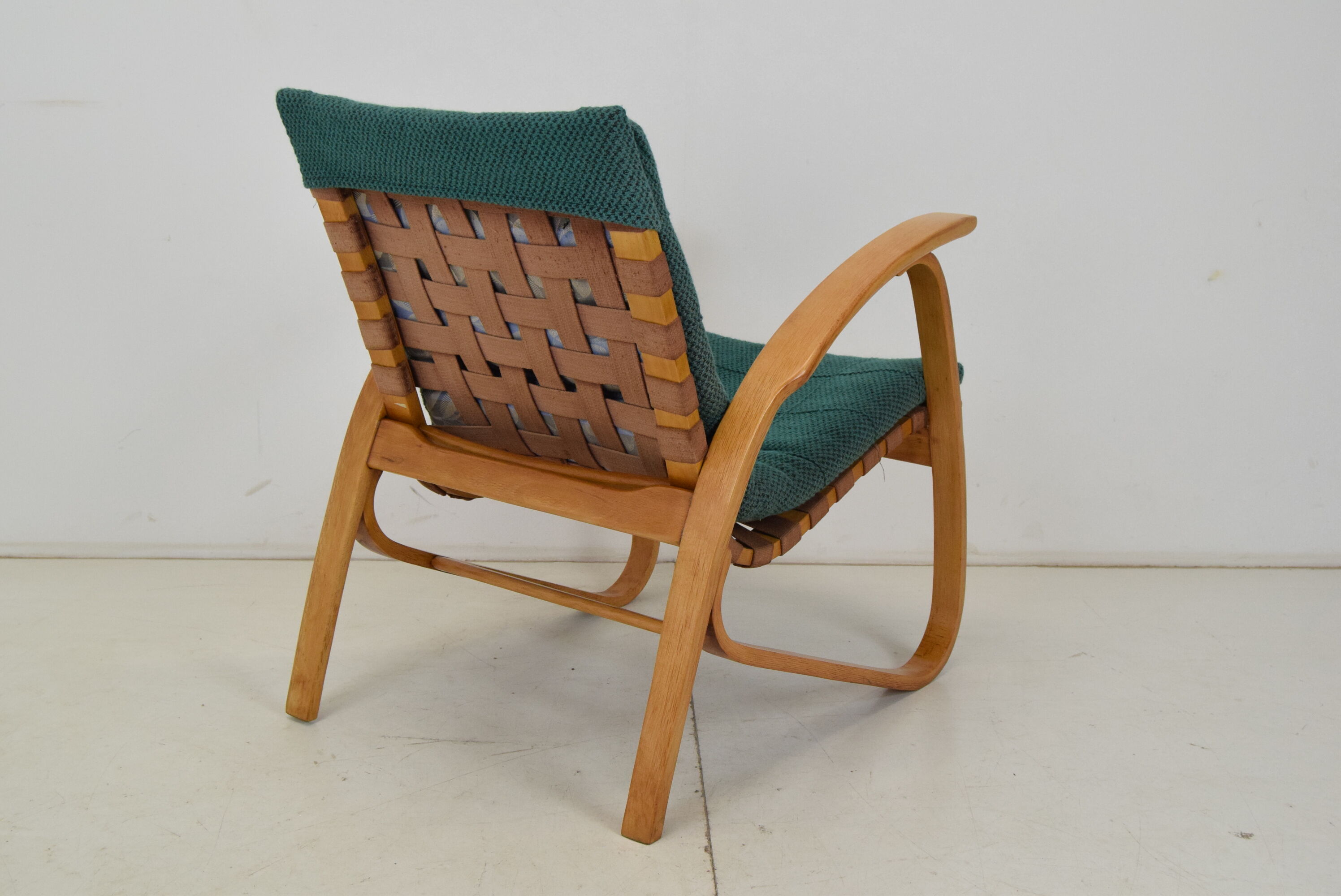 Bent Beechwood Armchair,Design Jan Vaněk,1930's.
