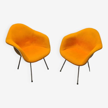 Pair of DAX Eames armchairs for Herman Miller