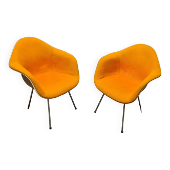 Pair of DAX Eames armchairs for Herman Miller