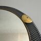 Round wall mirror in brass and black wire, 1960s, Germany
