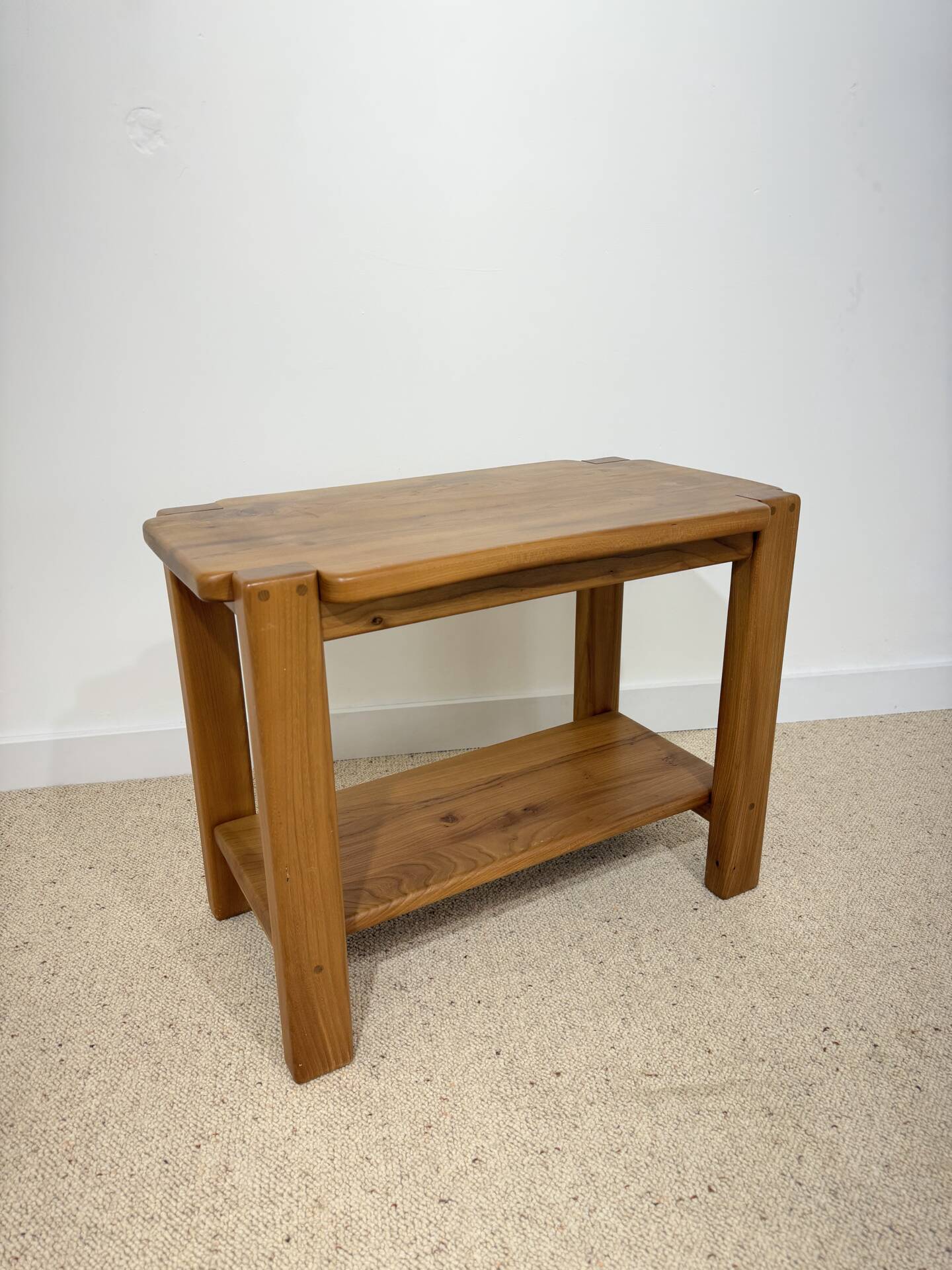 Console en orme massif