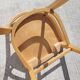 Pair of bistro chairs in light beech.