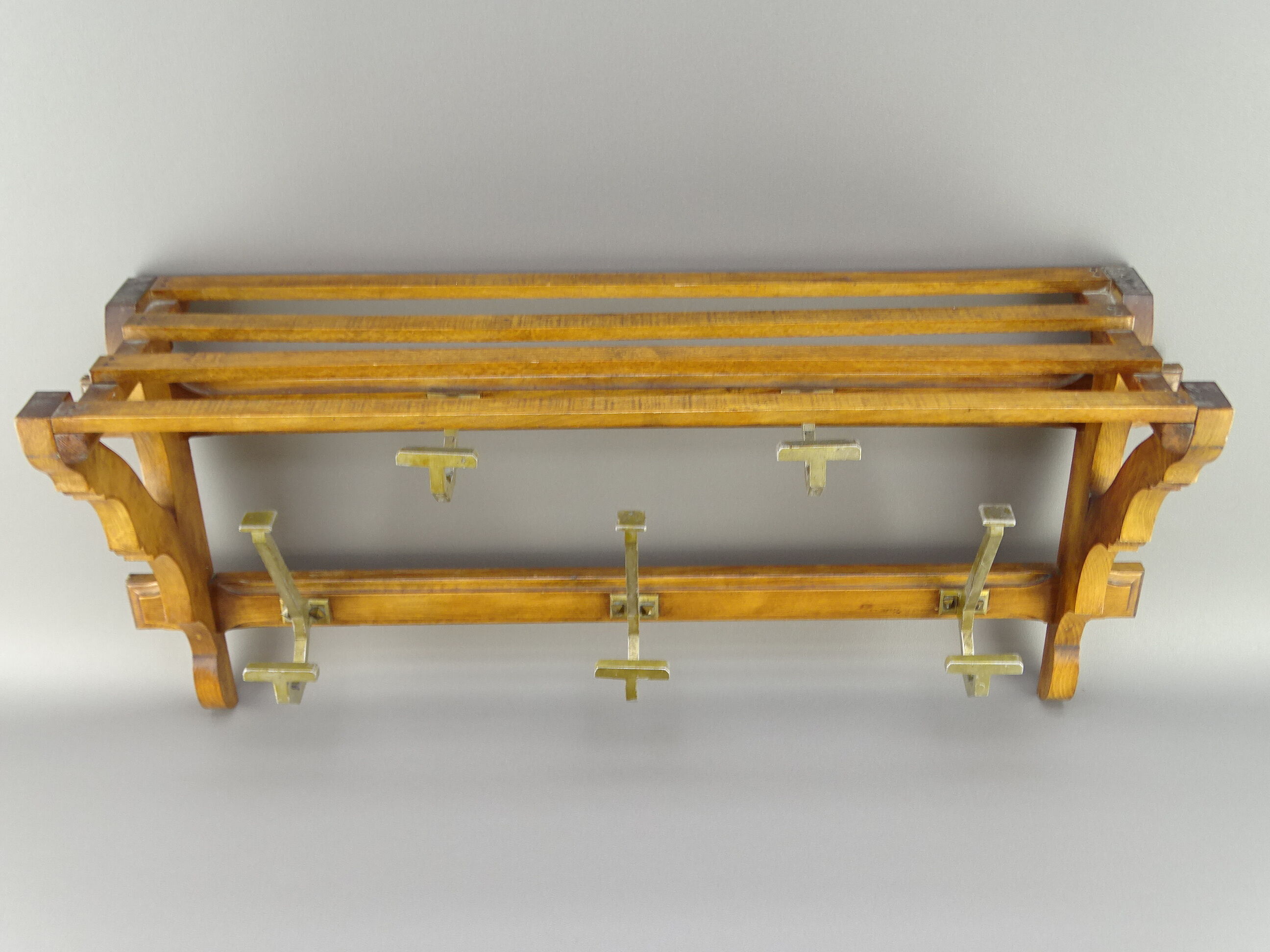 Vintage wooden coat rack