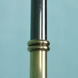 Tripod floor lamp in brass and glass