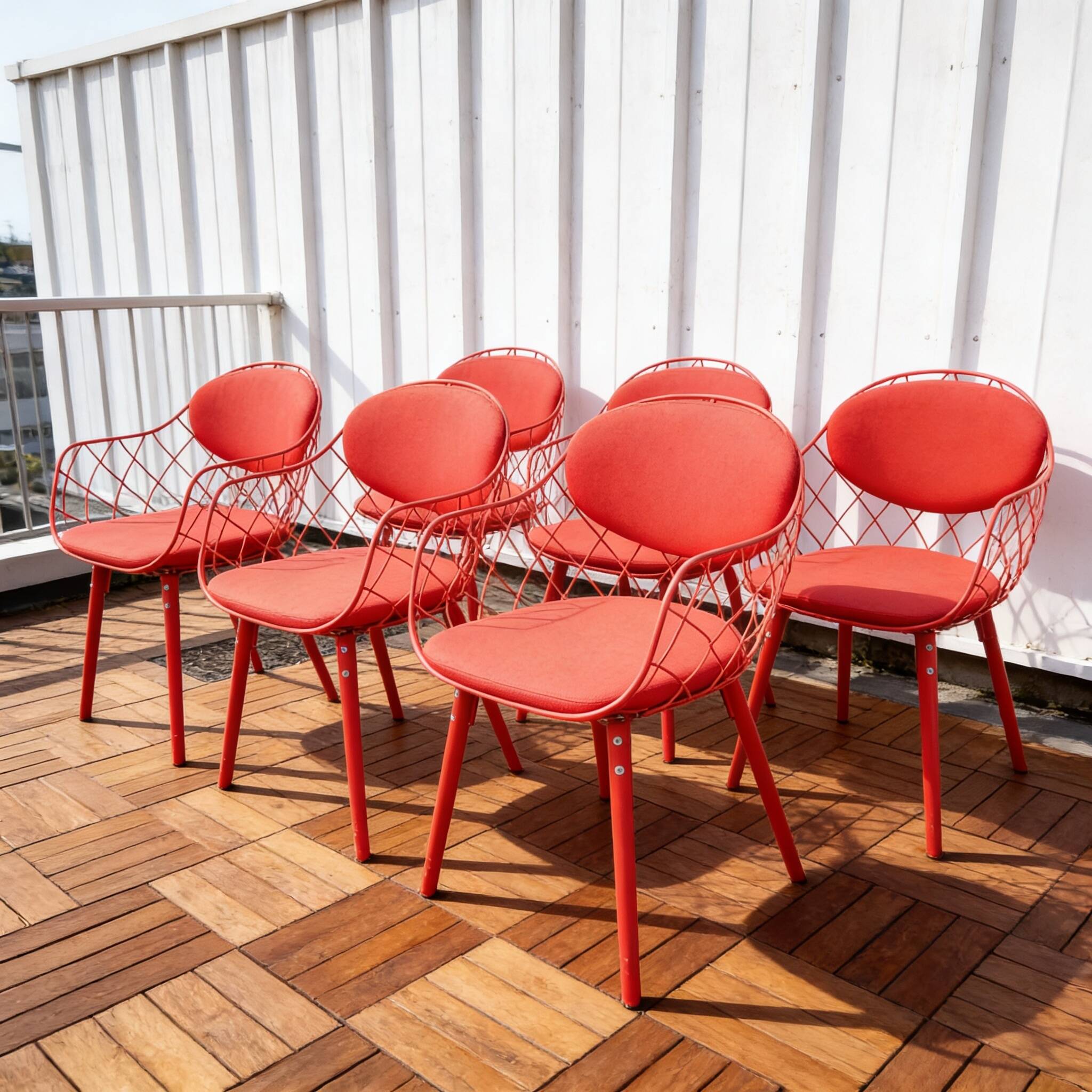 Set of 6 Pina chairs, Magis