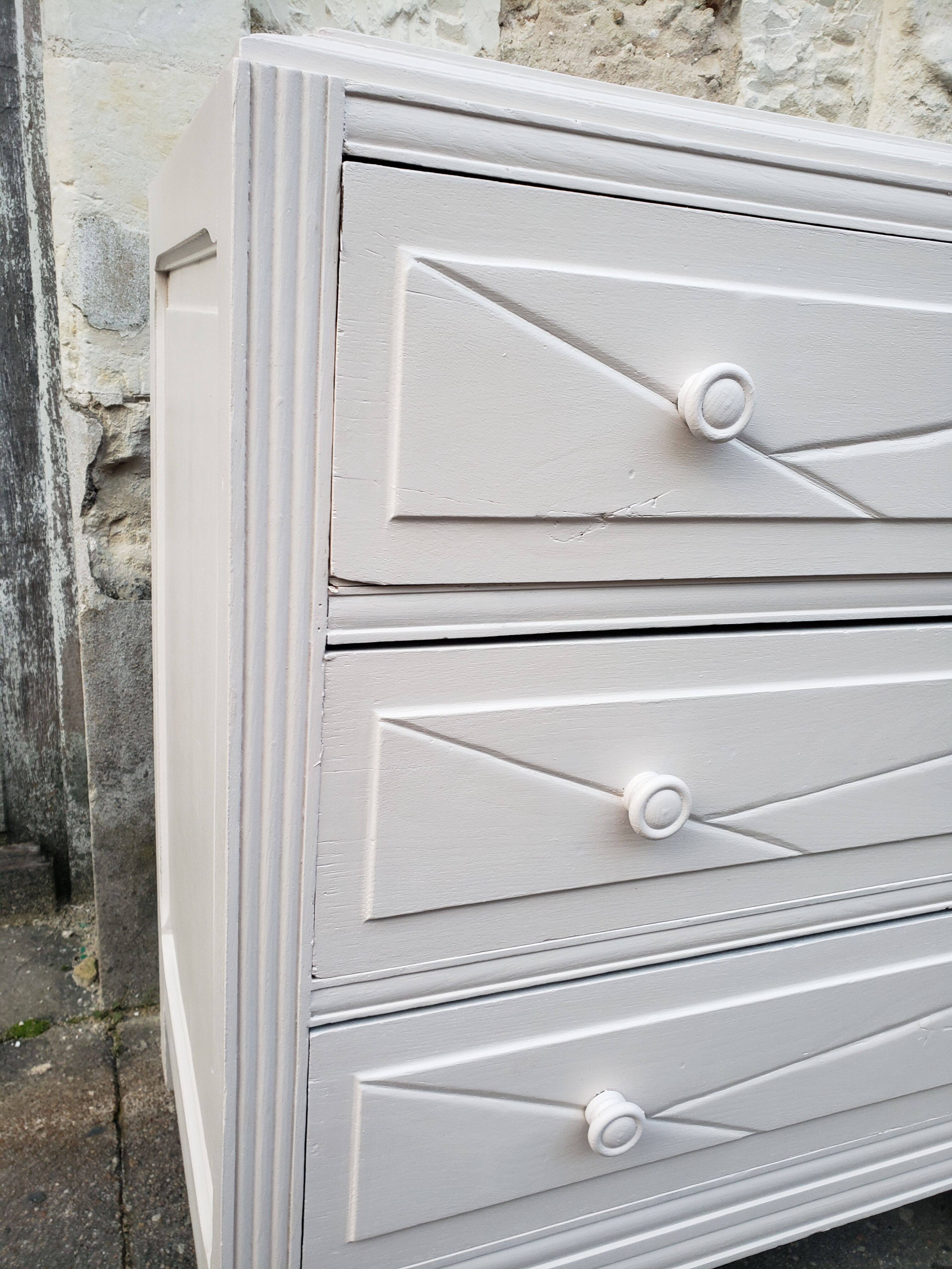 Dresser vintage powder white changing table