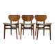 Dining Chairs in Walnut & Beech, 1960s, Set of 3