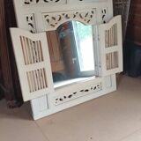 Mirror frame with door - North African moucharabieh style - 20th century