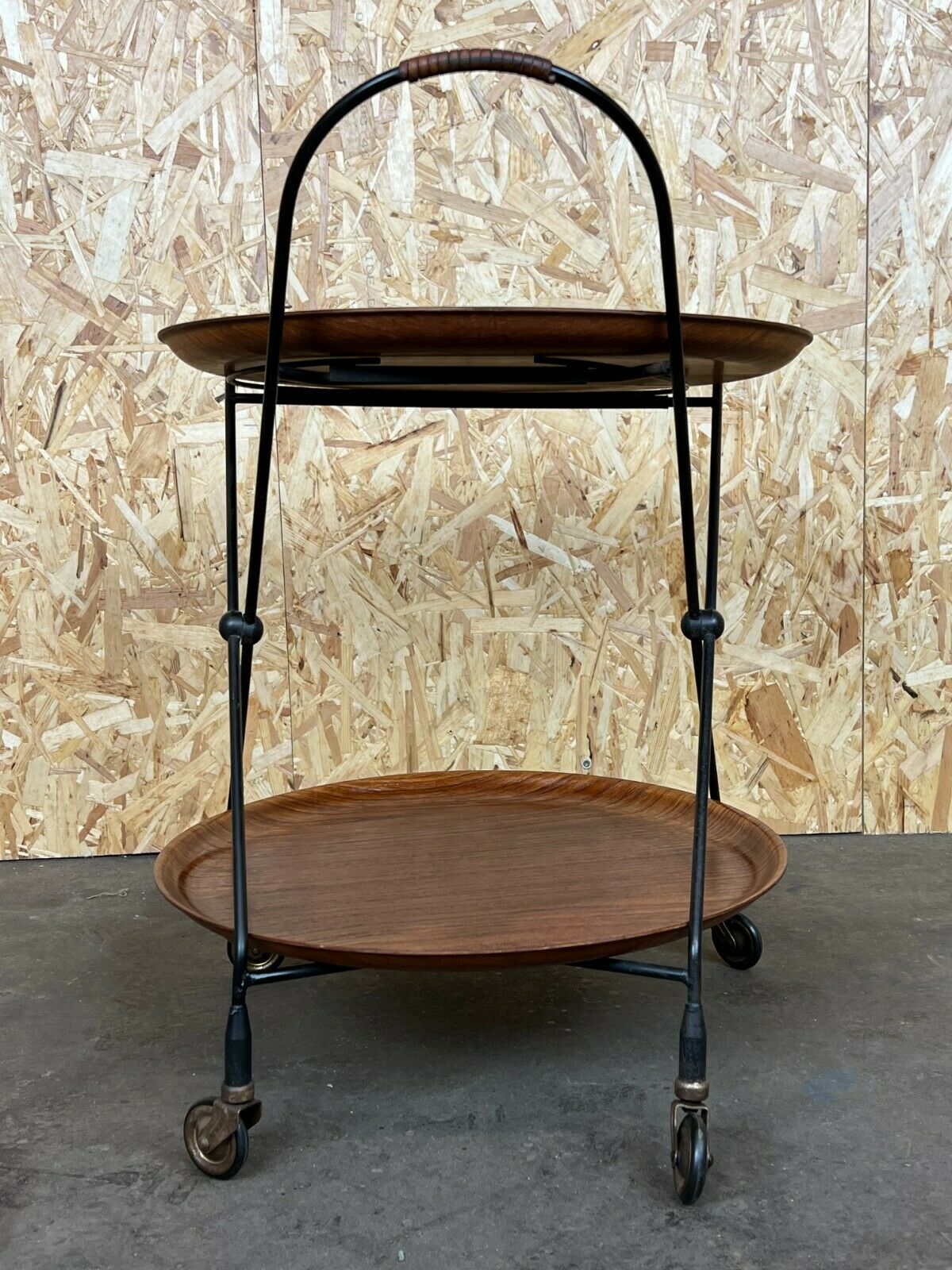 60s 70s teak serving trolley Jie Gantofta String Serving Trolley Sweden 60s