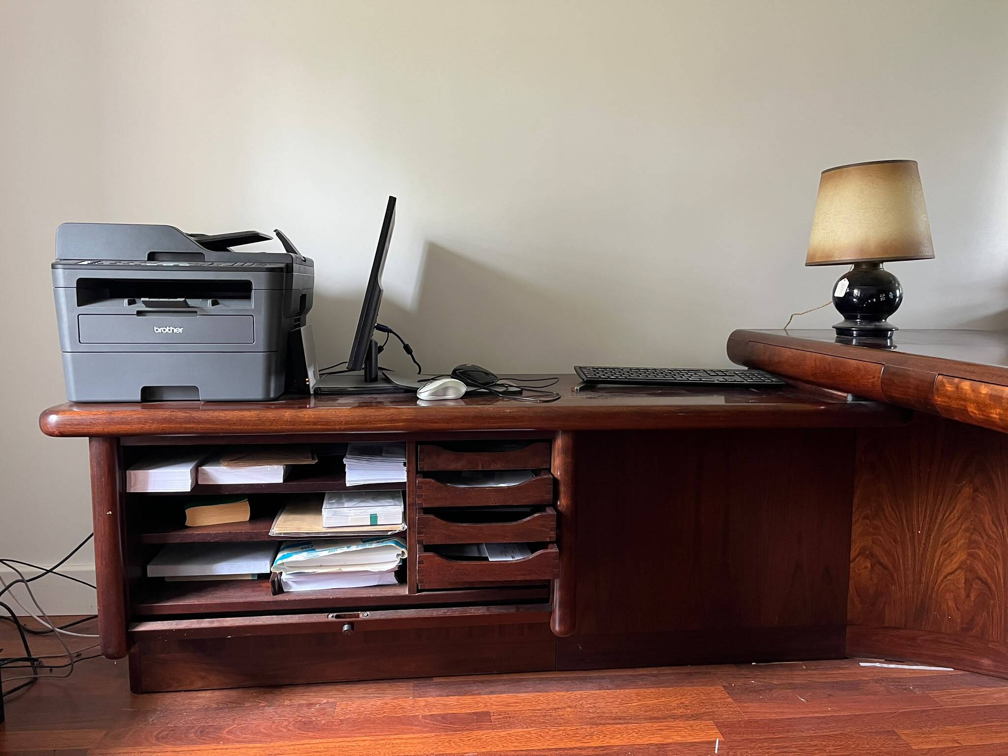 Bureau de direction danois Dyrlund Super Skyline en bois et placage de palissandre, 1970
