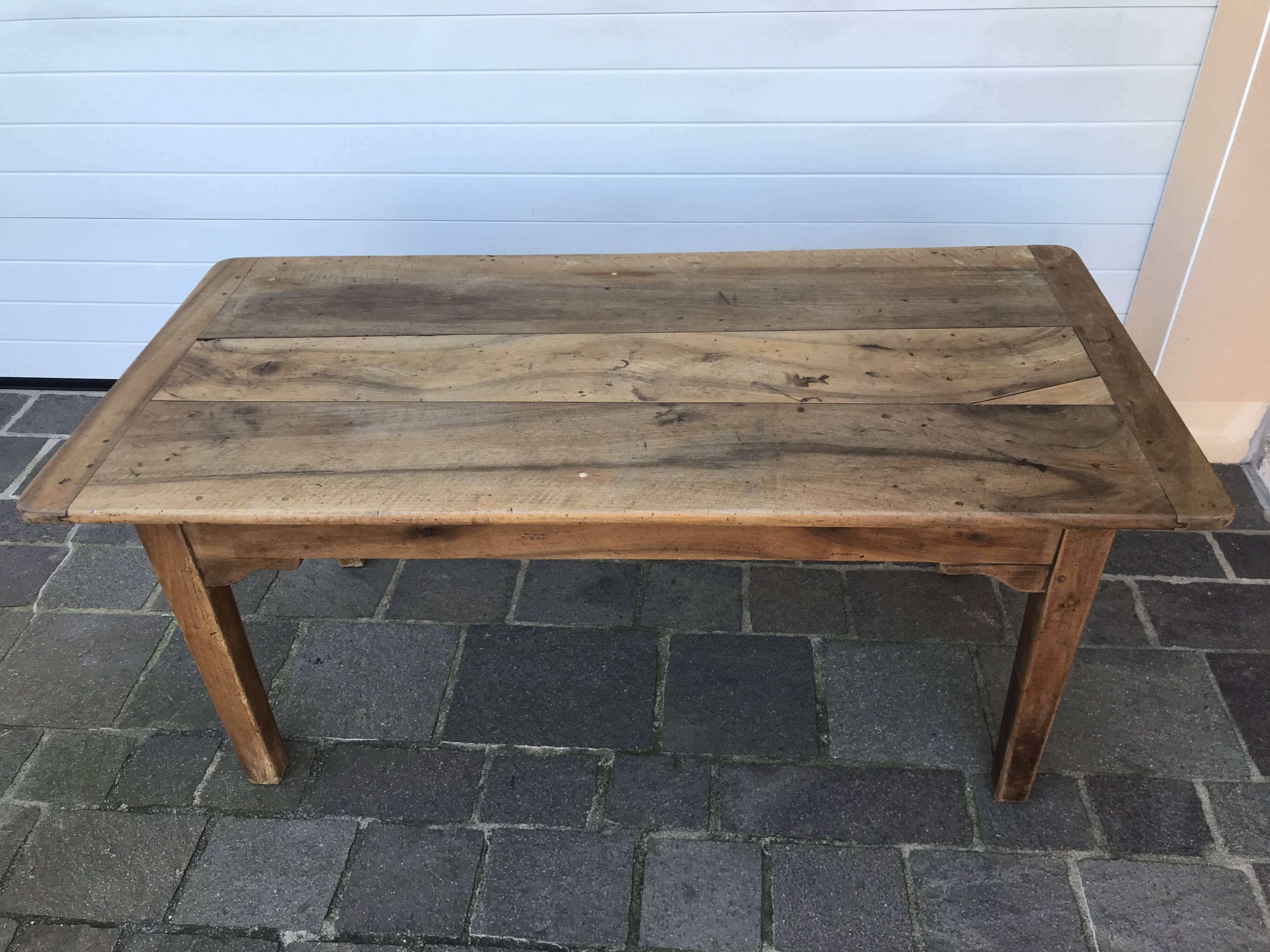 Walnut farmhouse table